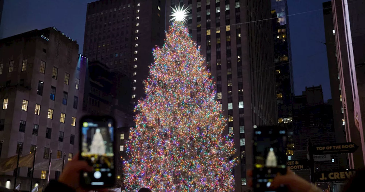 Rockefeller Center Christmas tree lighting live updates: All the performances, photos, celebrity moments and more