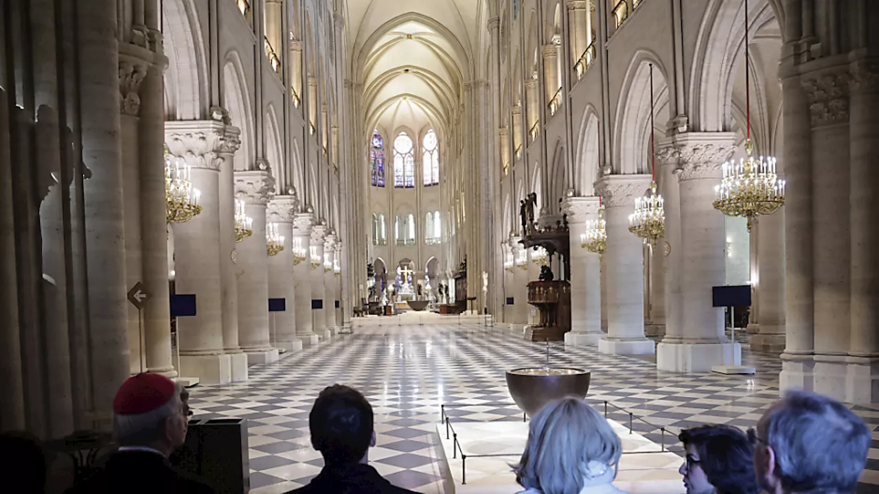 Pariser Notre-Dame Kathedrale Wiedereröffnung