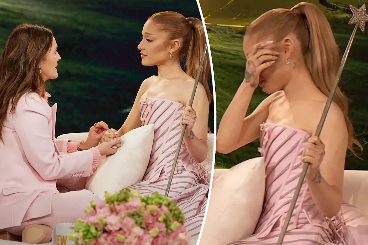 Ariana Grande and Drew Barrymore break down in tears over the 'dark and ugly' side of Hollywood