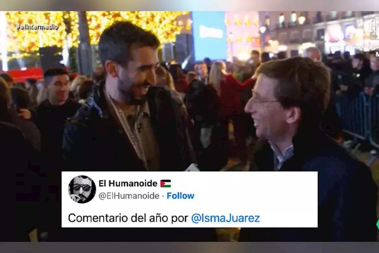 Las dos pullas navideñas de Isma Juárez a Almeida en un minuto: 'Tremendo árbol ha plantado, estará deseando...