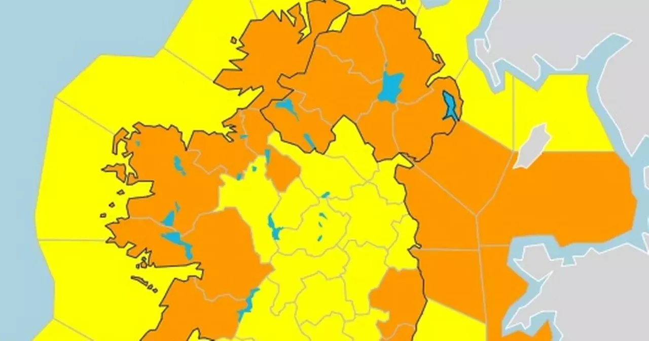 Storm Darragh Brings Status Orange and Yellow Warnings to Ireland