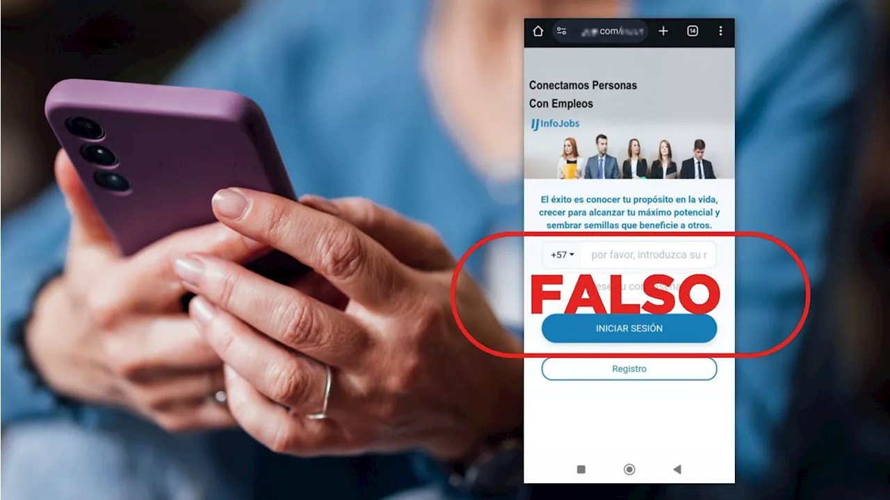 Esta web que suplanta a InfoJobs y te pide datos personales es un fraude