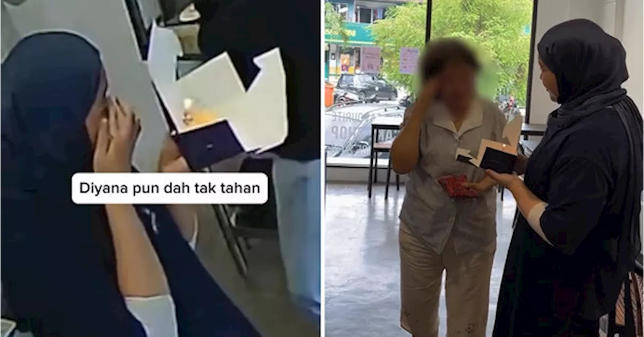 Cake Shop Employees Surprise Aunty After Seeing Her Celebrate Birthday Alone