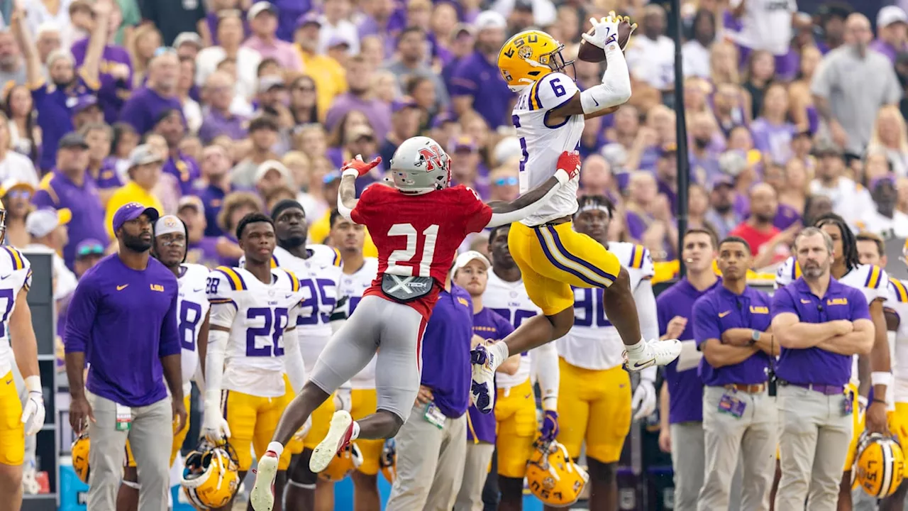 LSU Football Wide Receiver, Former Prized Prospect Entering Transfer Portal