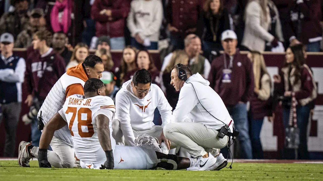 Steve Sarkisian Updates Injury Status of Longhorns OT Kelvin Banks