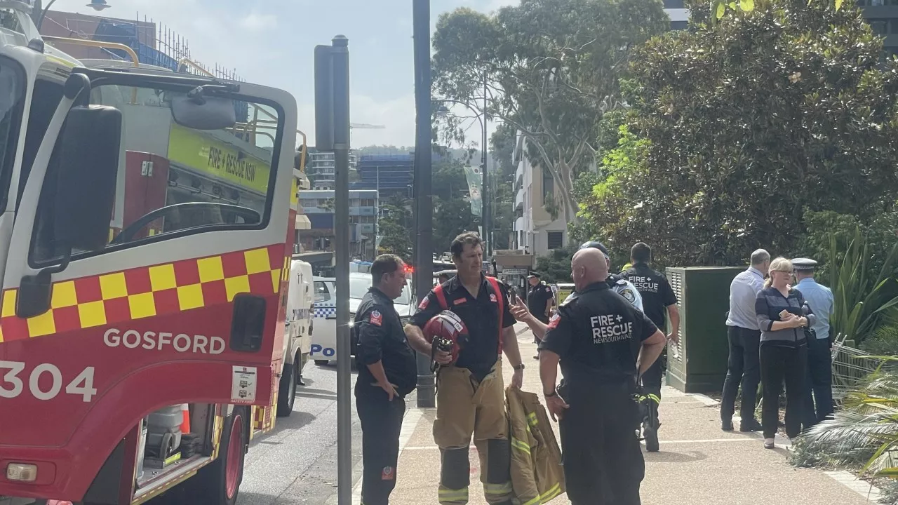 Manhunt Underway After Explosions and Fire at Gosford Office