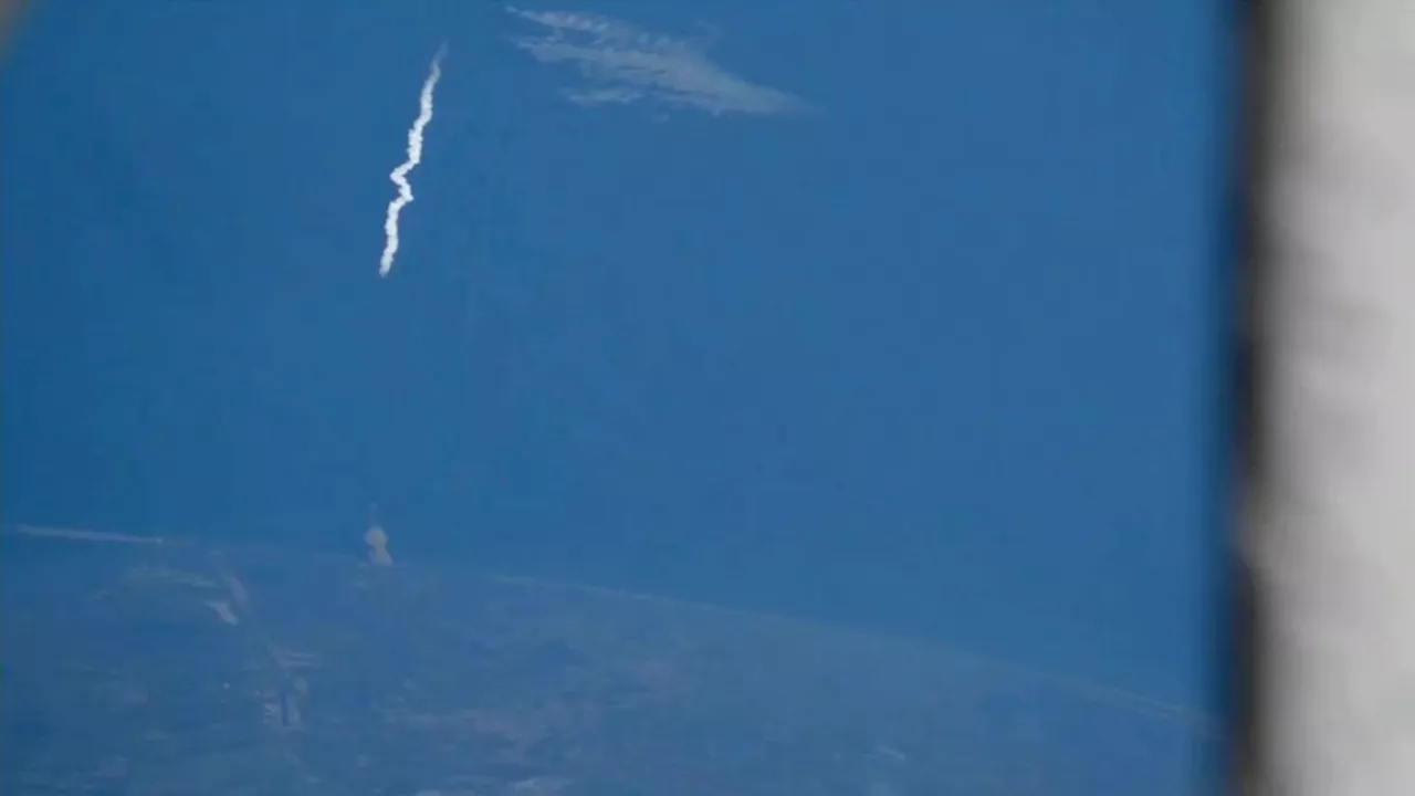 Here's how SpaceX's 6th Starship megarocket launch looked from the ISS (video)