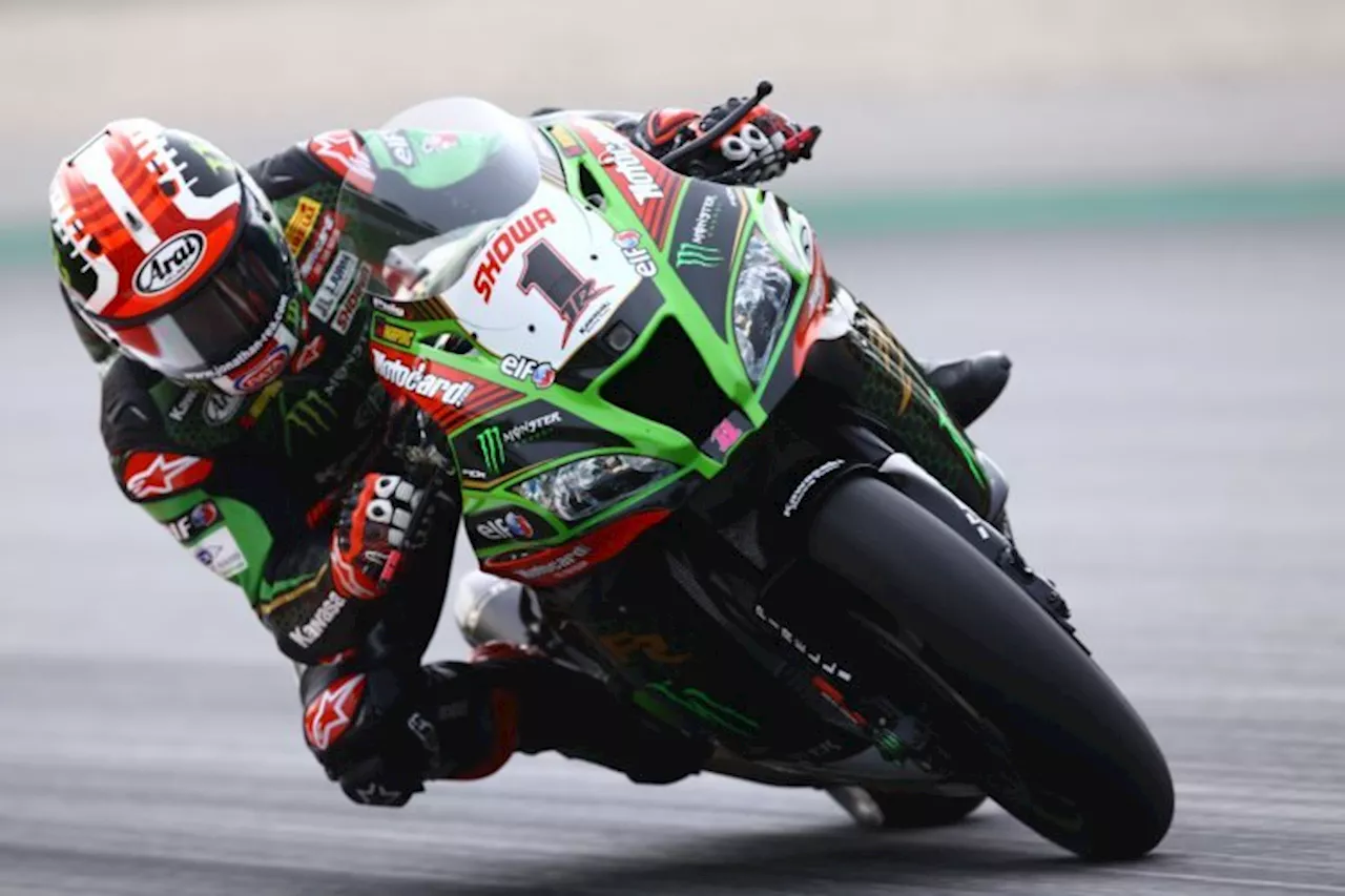 Barcelona, FP2: Jonathan Rea im Regen vorne