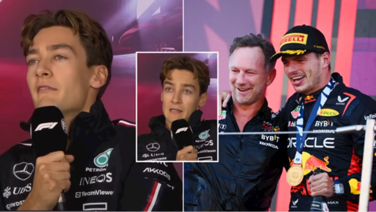 George Russell makes astonishing claim about Max Verstappen, Christian Horner and Red Bull staff 'sending CVs'