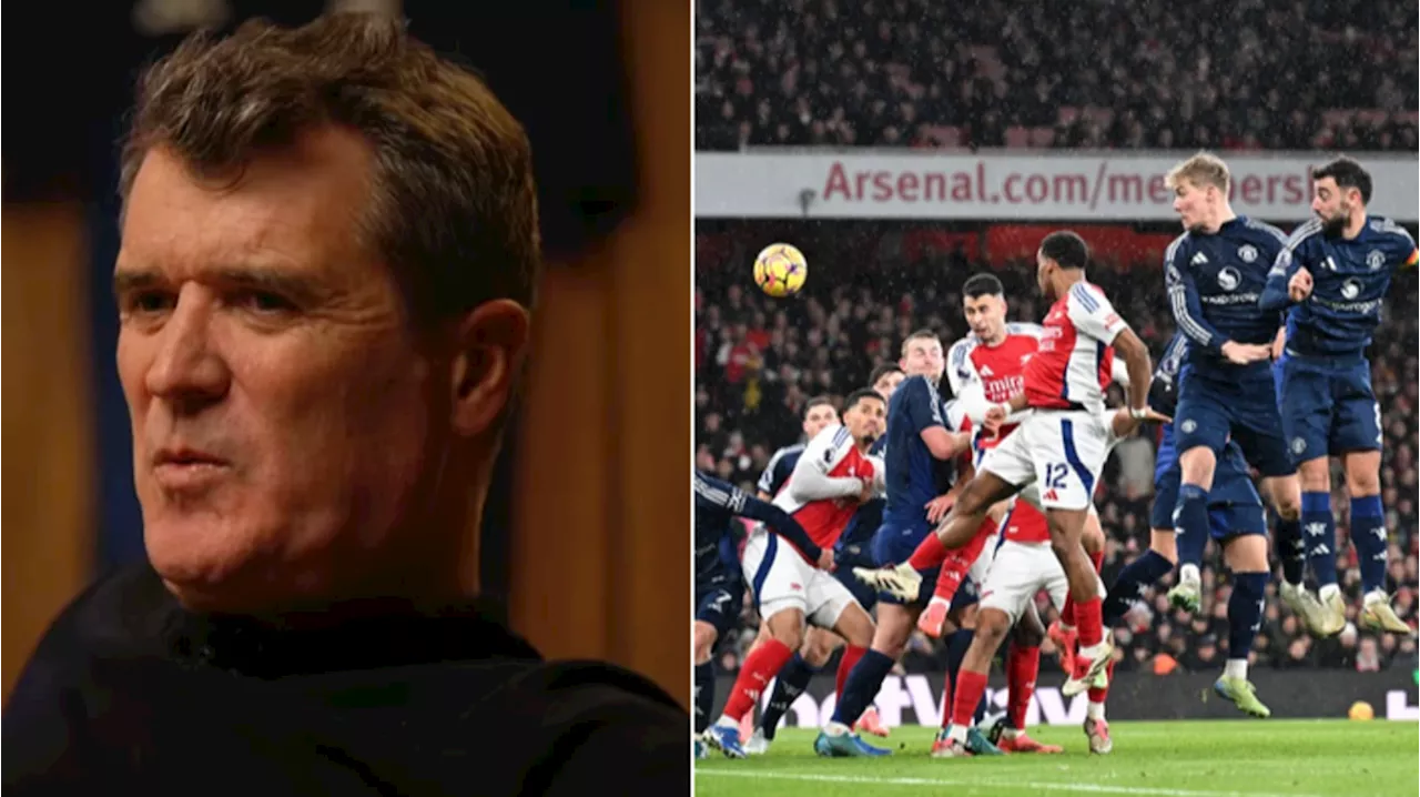 Roy Keane calls out 'shocking' Man Utd player in furious rant during Arsenal match