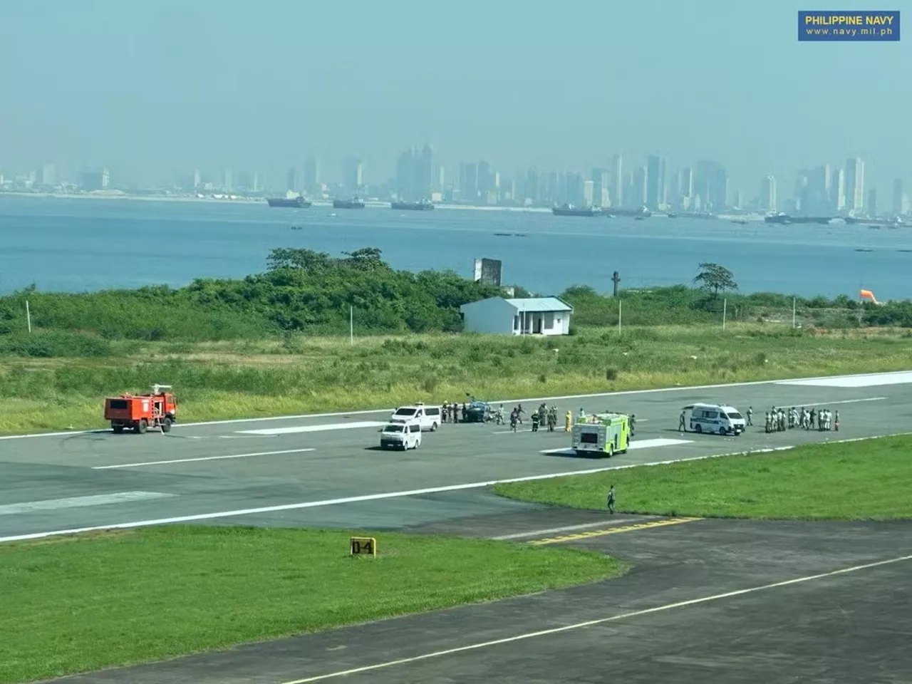 Philippine Navy Helicopter Crashes At Sangley Point Airport