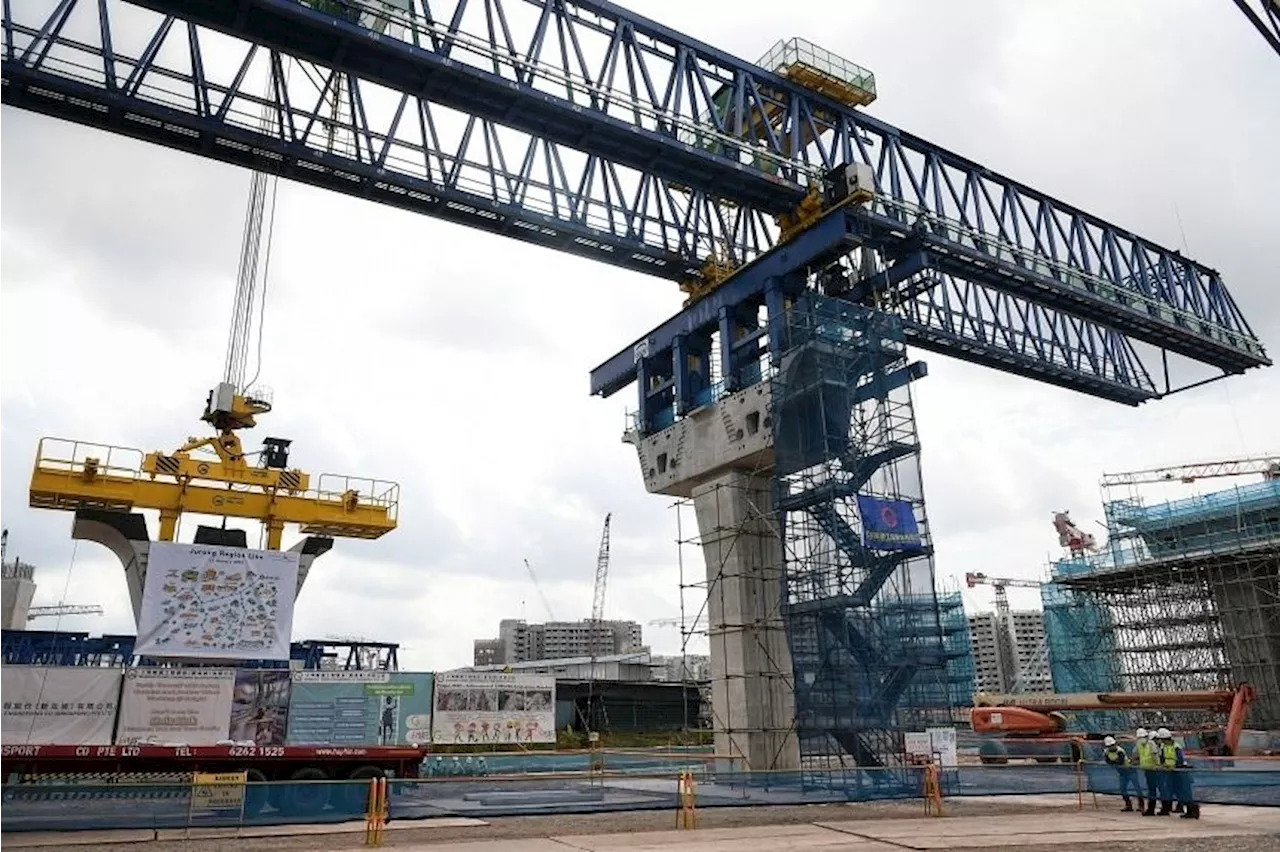 Worker hospitalised after falling about 9m at Singapore's Jurong Regional Line site