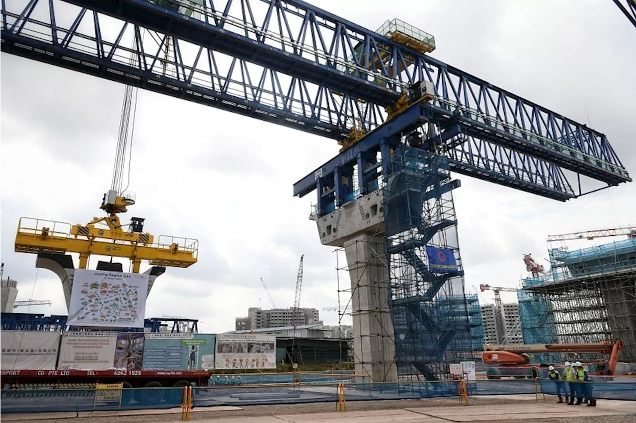 Worker hospitalised after falling about 9m at Jurong Region Line site