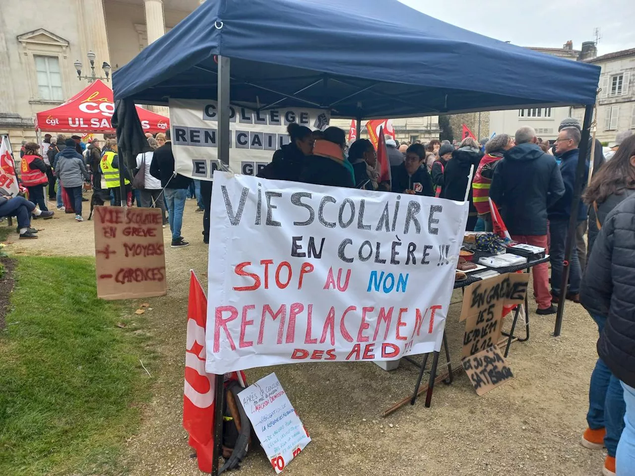 Grève du 5 décembre : environ 600 personnes dans les rues de Saintes