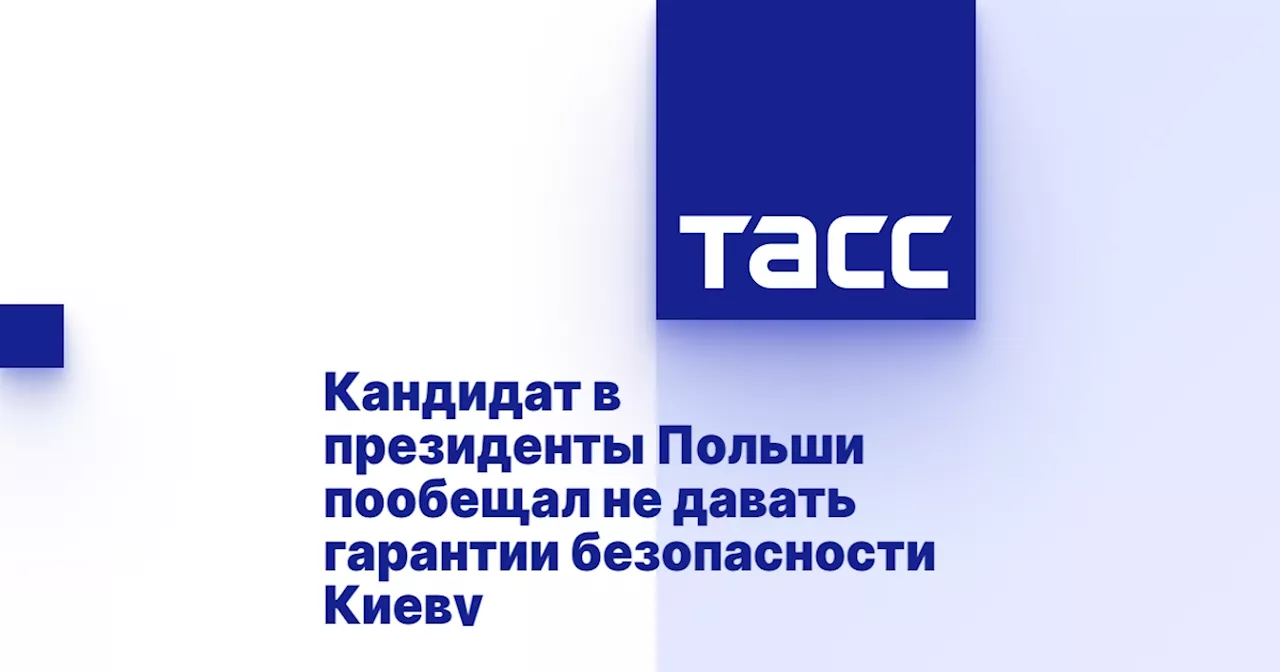 Кандидат в президенты Польши пообещал не давать гарантии безопасности Киеву