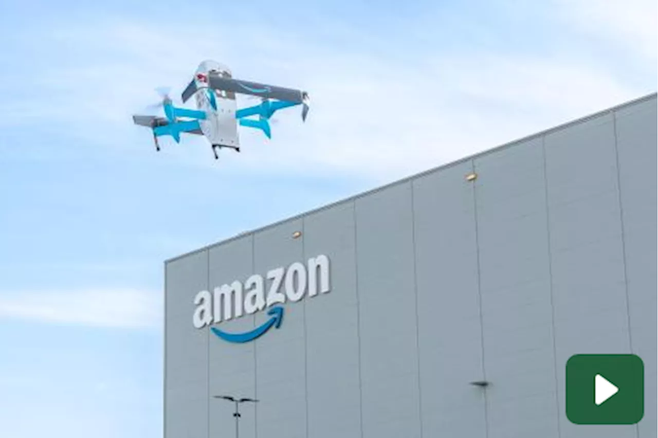 Prima consegna di un pacco Amazon con un drone in Italia: ecco come è andata