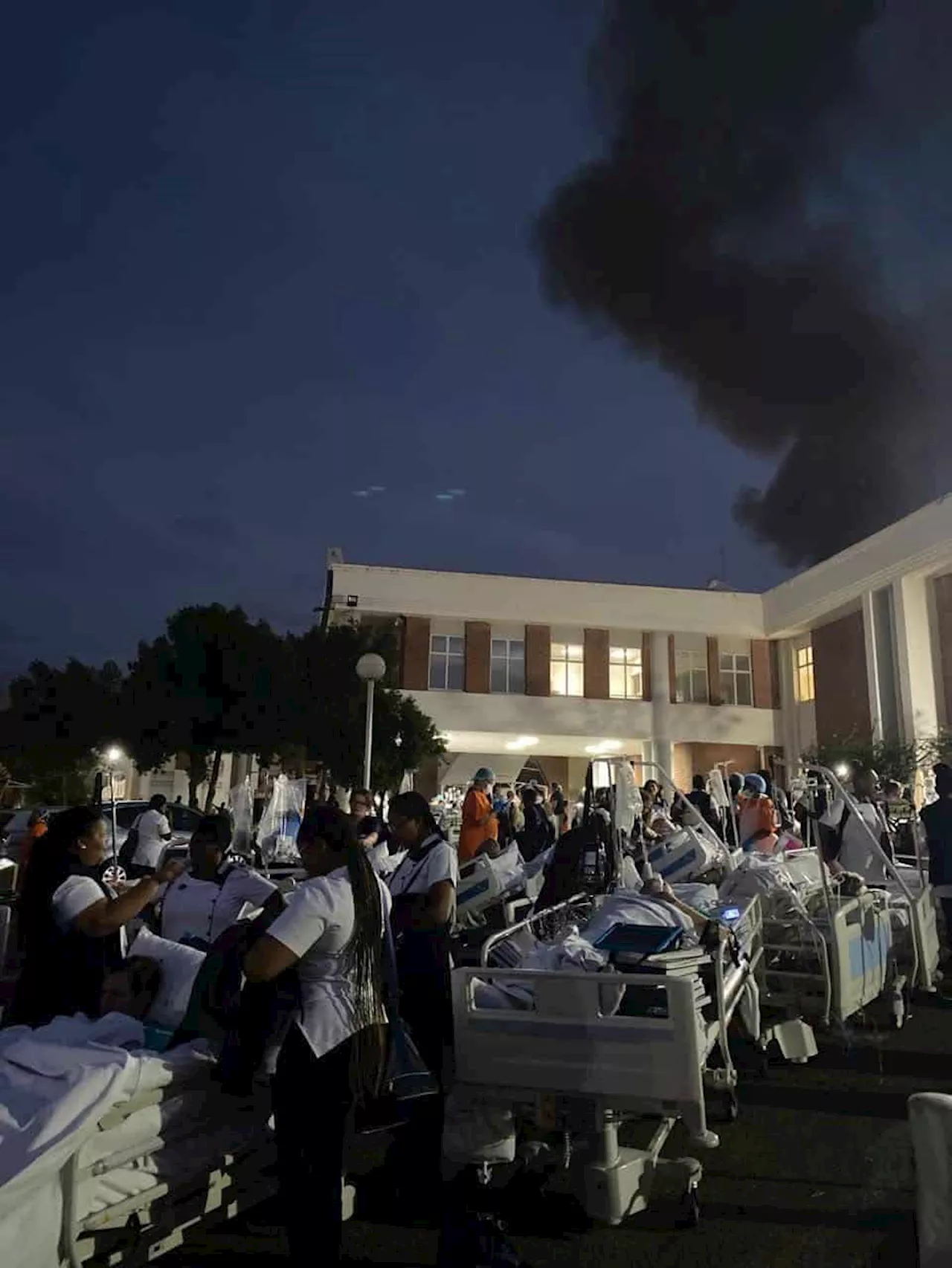 Hundreds of patients evacuated amid blaze at Pretoria East Hospital