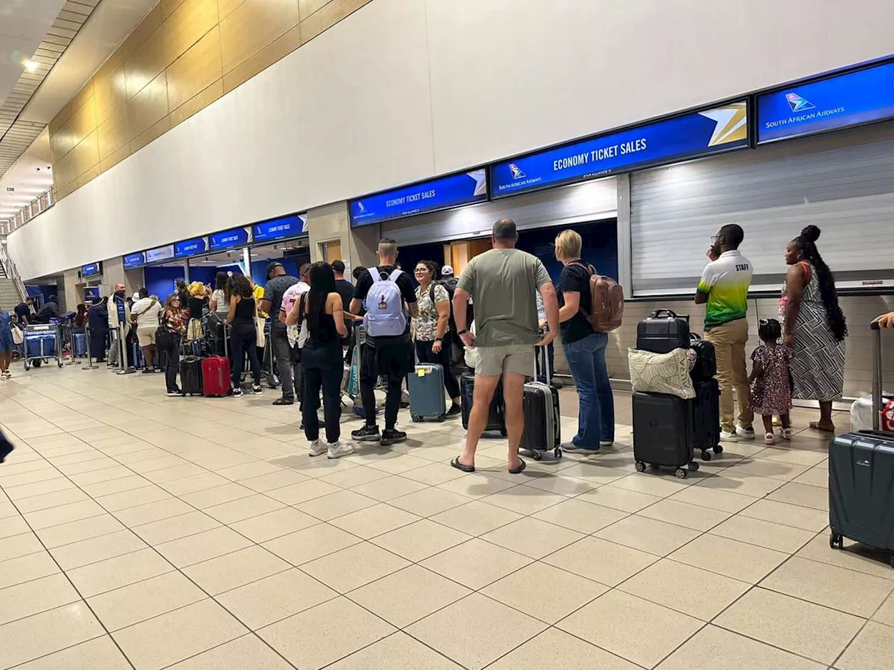 Passengers stranded at OR Tambo amid pilot strike [WATCH]