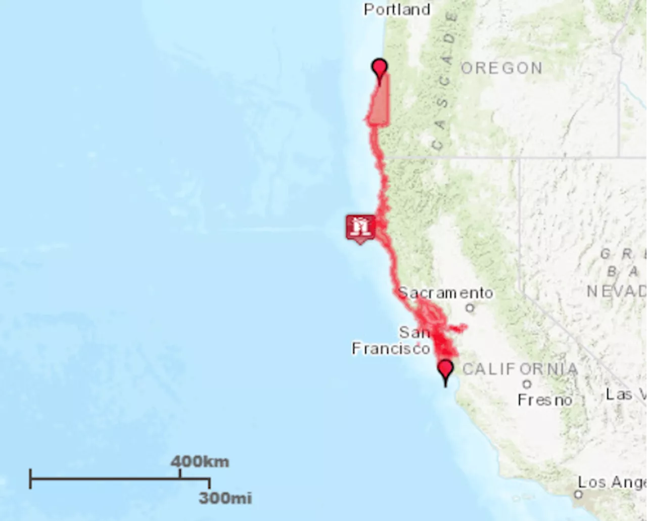 Tsunami warning for California after 7.0 magnitude earthquake hits