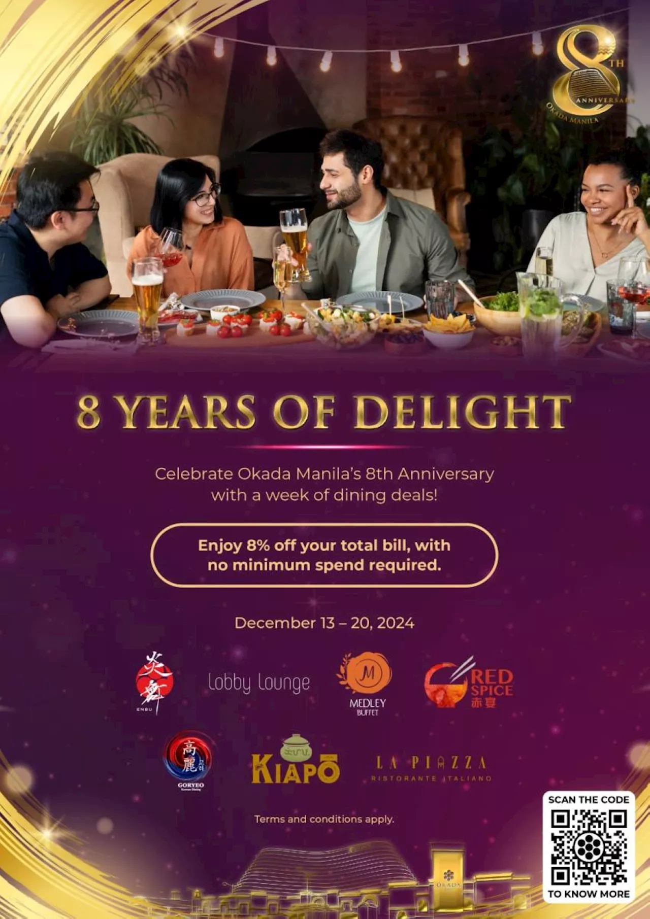 From 8 to infinity: Okada Manila celebrates 8 glorious years