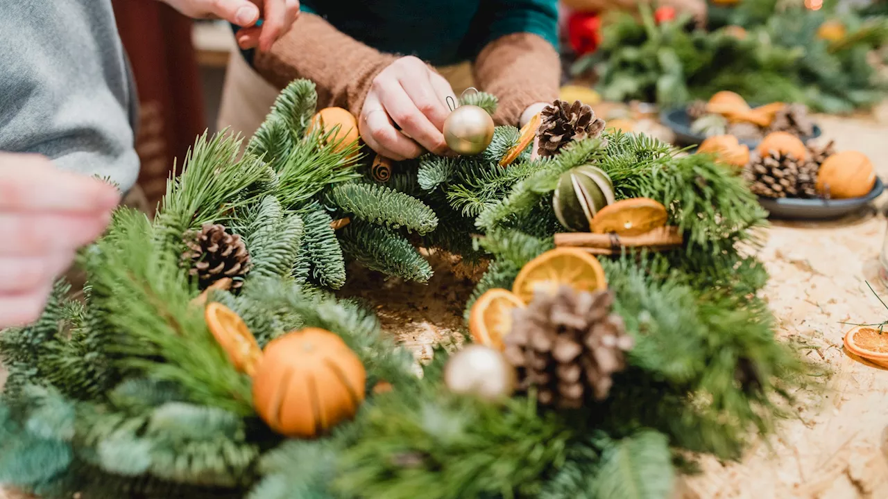 Simple Christmas Wreath Making Hack for Budget-Conscious Crafters