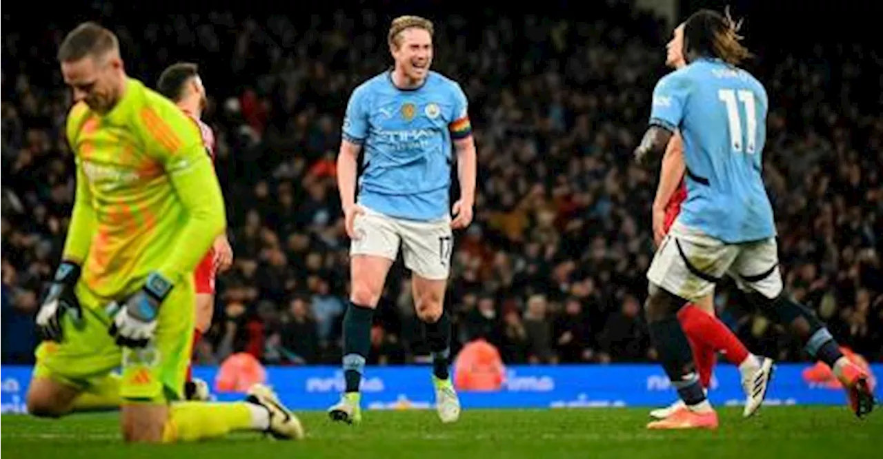 Kevin De Bruyne Leads City to 3-0 Triumph Over Nottingham Forest