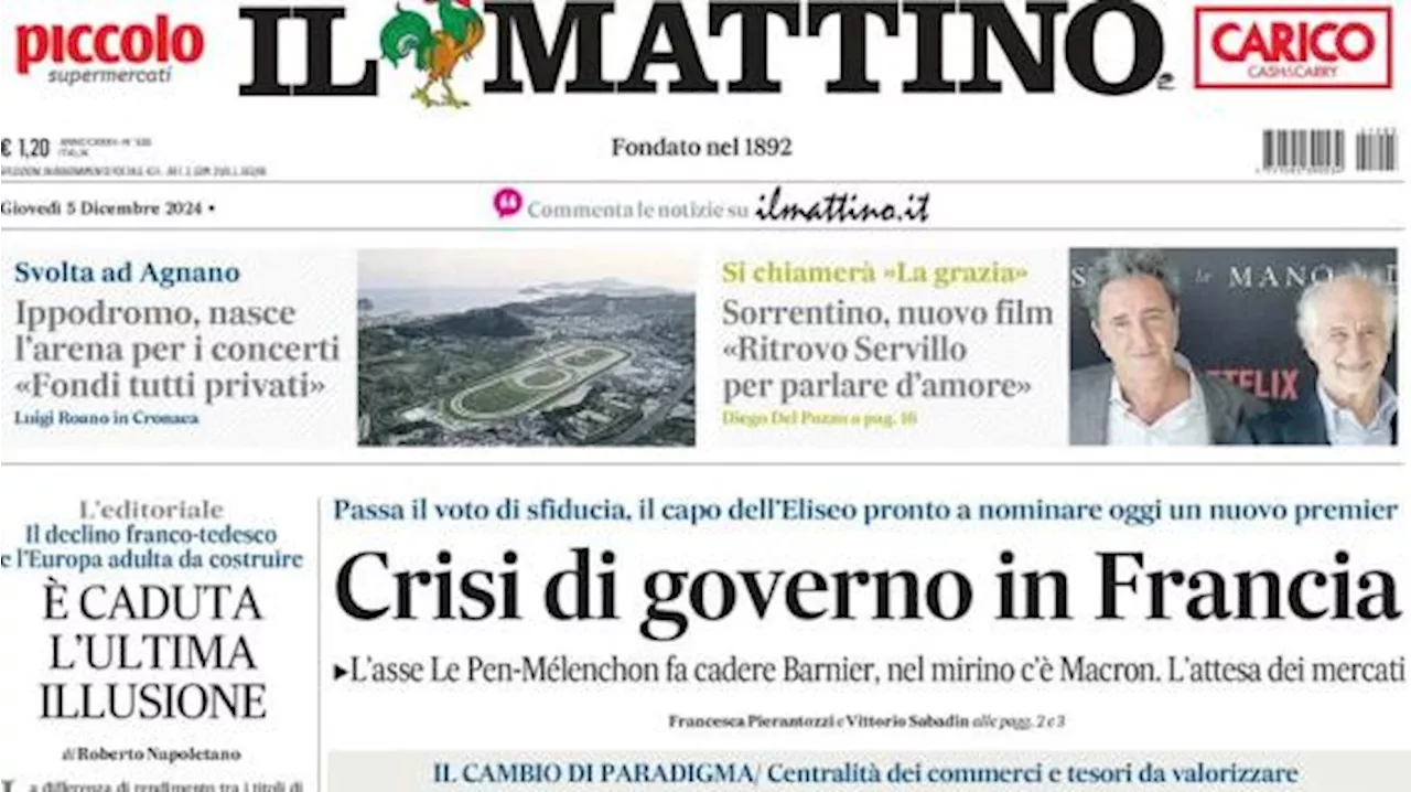 Il Mattino in vista della Coppa Italia: 'Rivoluzione Conte, ecco il Napoli-bis'