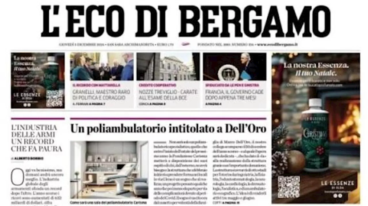 L'Eco di Bergamo: 'Tridente alternativo, per l'Atalanta una nuova arma'