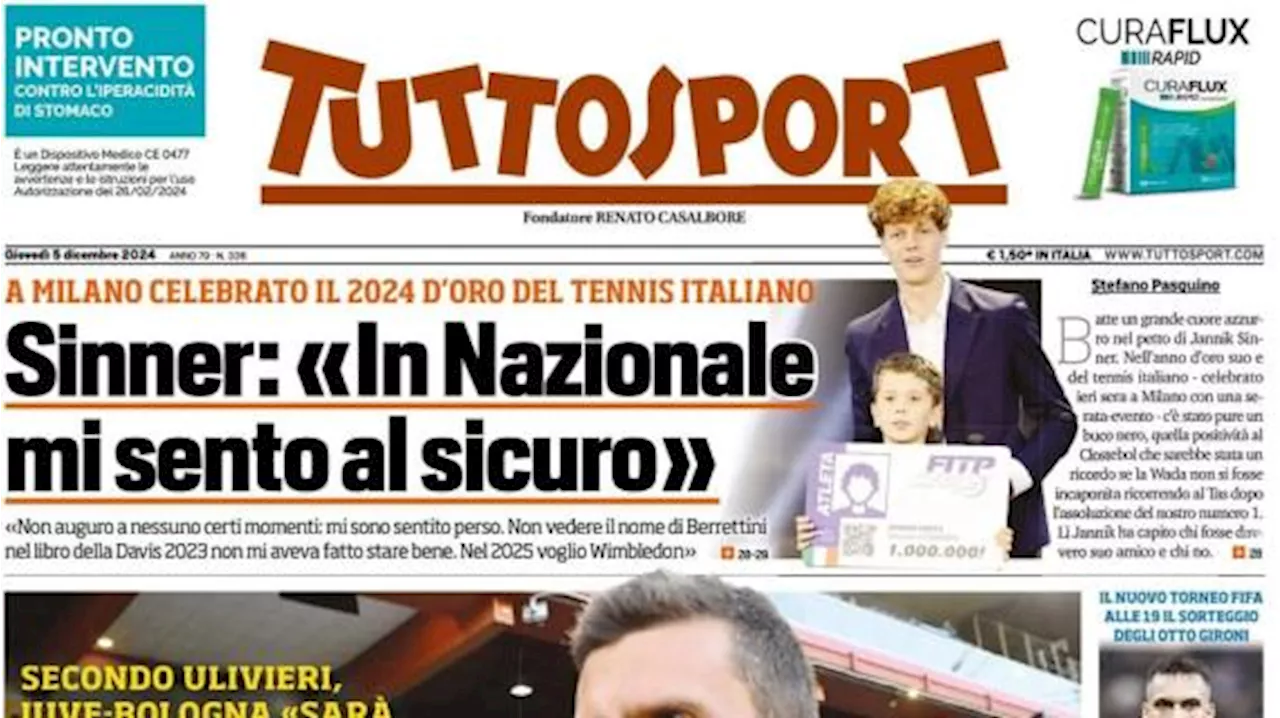 Tuttosport in apertura: 'Juve, Thiago Motta sotto osservazione'