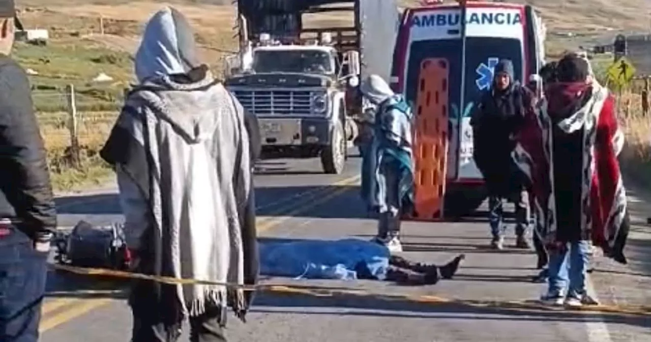 Joven Conduce Motocicleta y Choca con Vaca