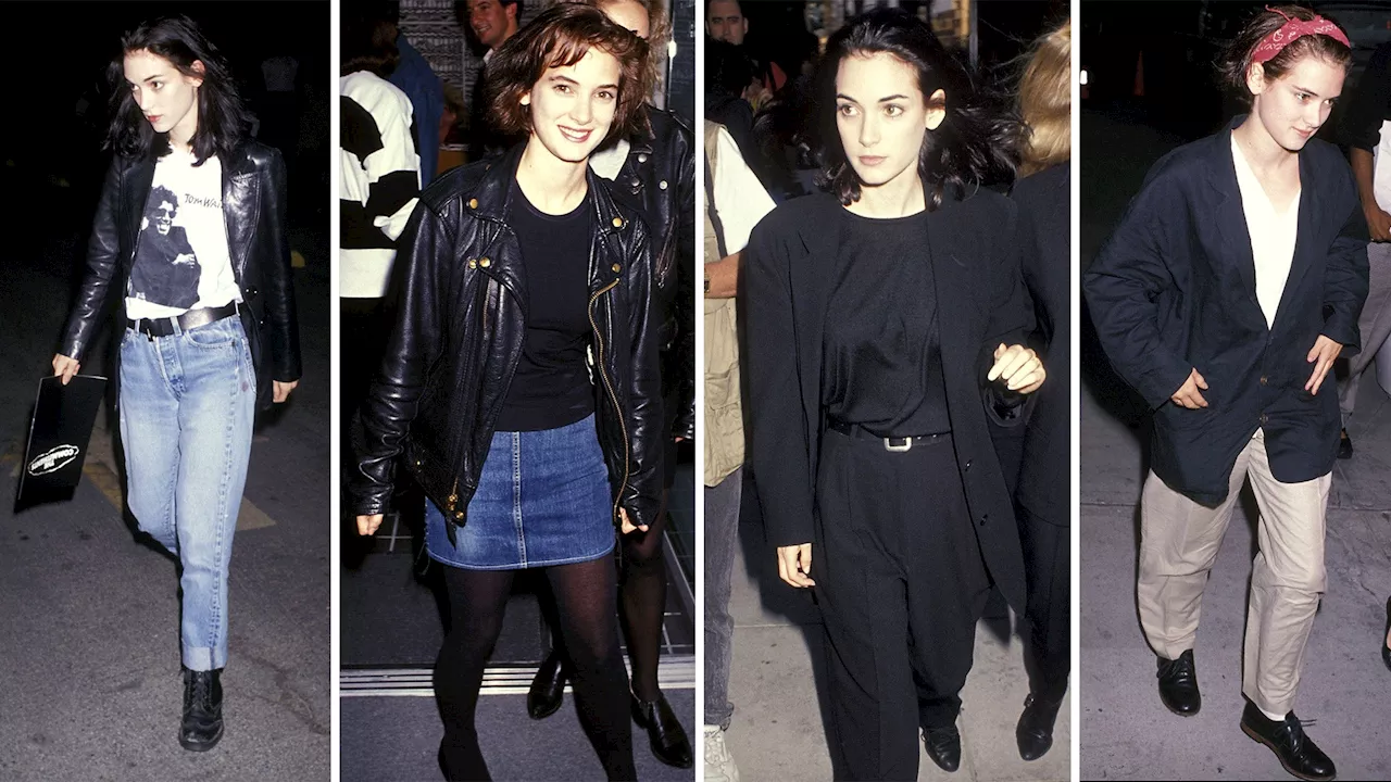 Cómo vestir al estilo de los años 90 como Winona Ryder