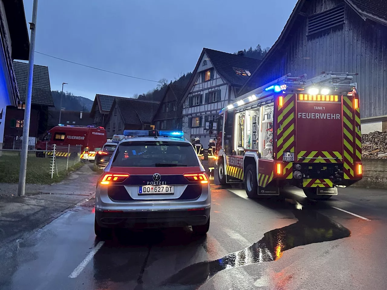 Dornbirn: Brand neben Heizung sorgte für verrauchten Keller in Wohnhaus