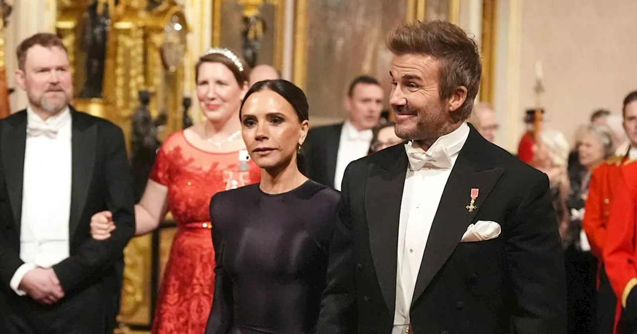 Victoria Beckham Brings Posh Spice to Buckingham Palace In a Body-con Dress