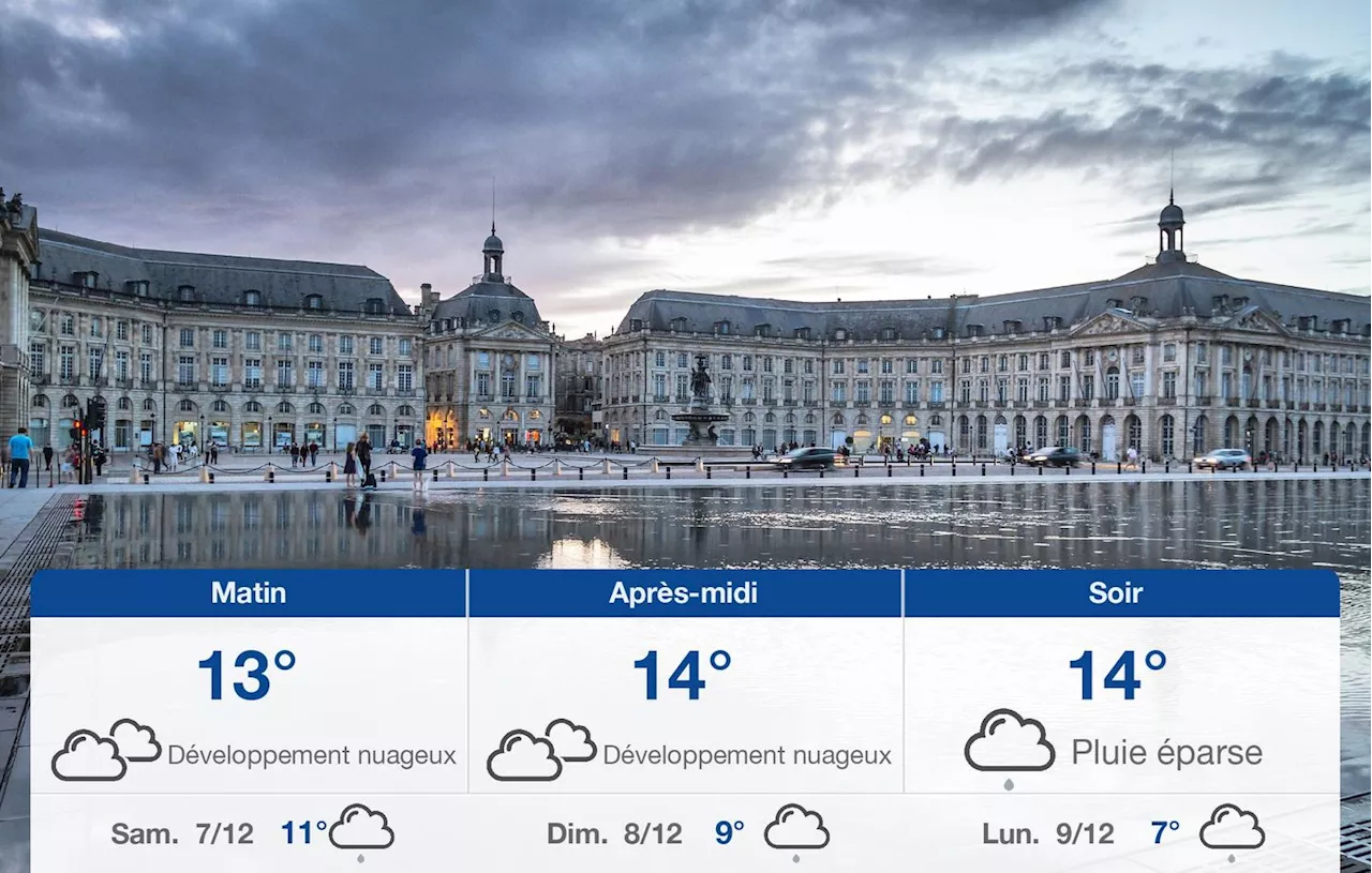 Météo Bordeaux: prévisions du vendredi 6 décembre 2024