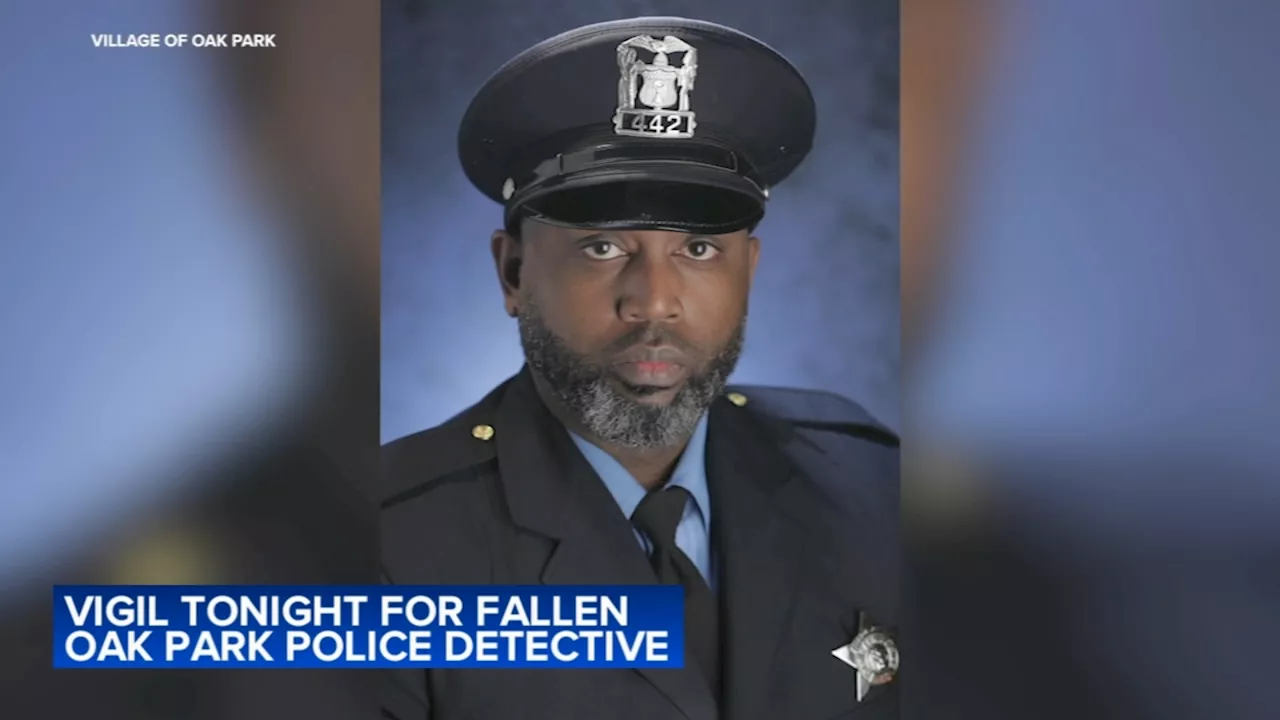 Candlelight vigil honors fallen Oak Park Police Detective Allan Reddins