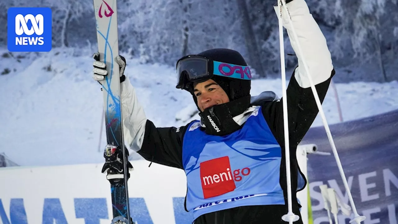 Australia's Jakara Anthony wins moguls World Cup event in Sweden, her 23rd career victory