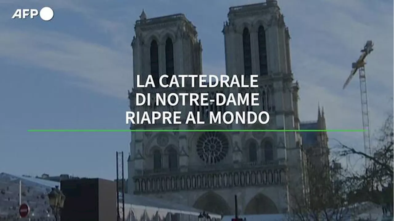 Parigi, la cattedrale di Notre-Dame riapre al pubblico