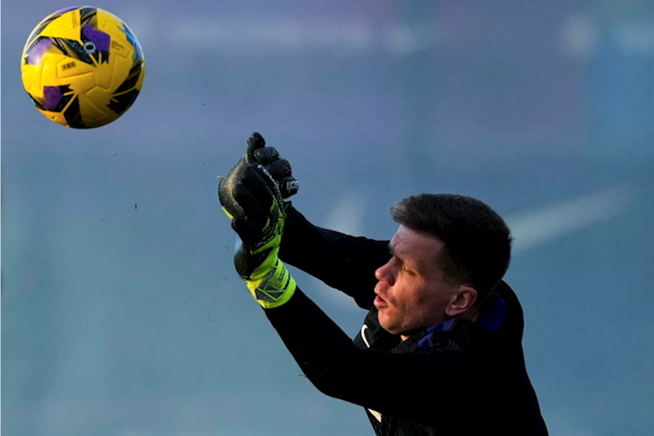 Wojciech Szczesny in allenamento con il Barcellona