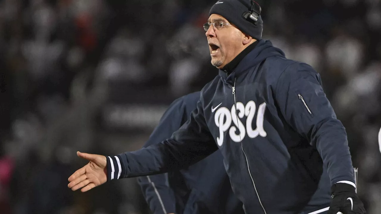 Penn State coach James Franklin looks to fill the empty trophy case in Happy Valley