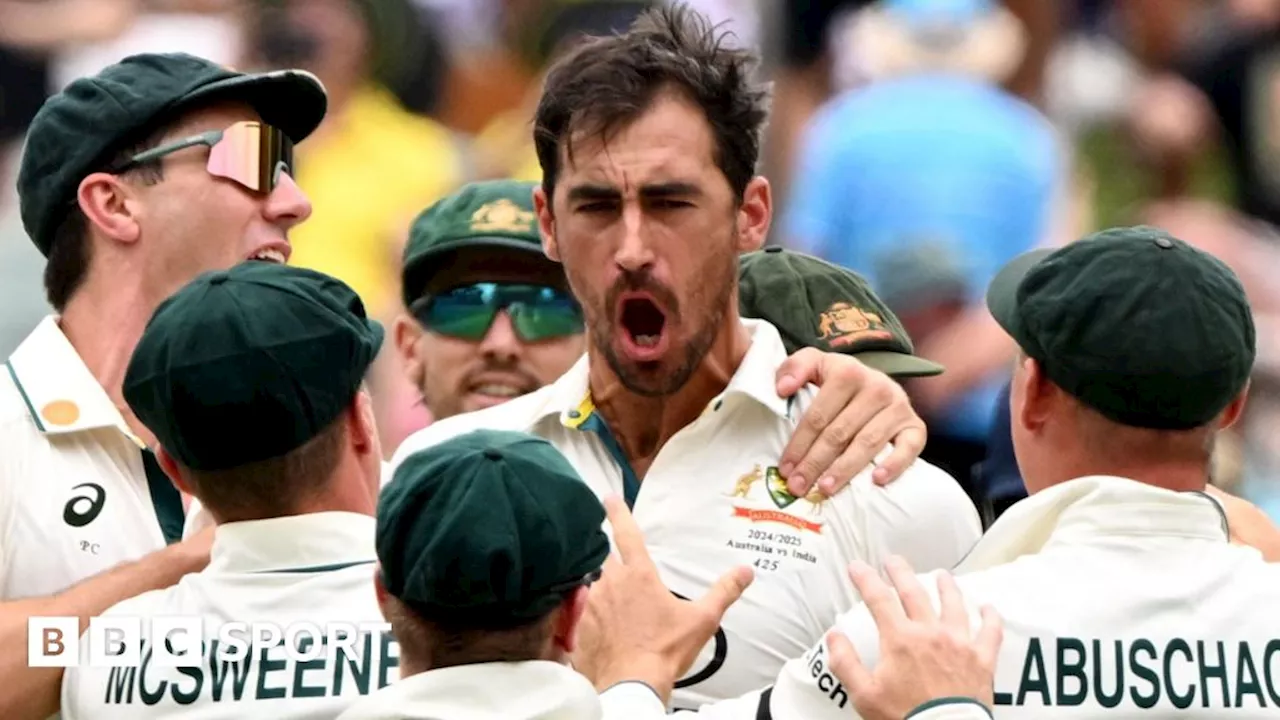 Australia vs India: Mitchell Starc's 6-48 and Nathan McSweeney's unbeaten 38 give hosts upper hand on day one of second Test at Adelaide Oval