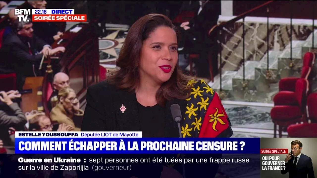 Coalition gouvernementale: 'Nous sommes prêts à prendre nos responsabilités', assure Estelle Youssouffa (députée LIOT de Mayotte)