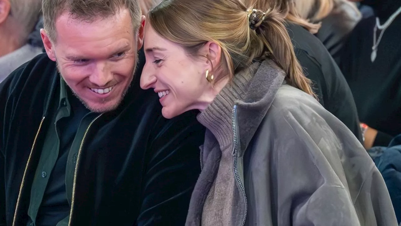 Julian Nagelsmann und Lena Wurzenberger: Das Paar jubelt mit den Bayern-Basketballern