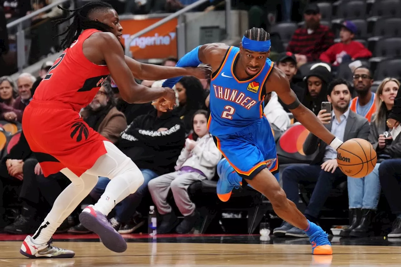 Shai Gilgeous-Alexander Scores 30 Points in Thunder's Blowout Victory Over Raptors