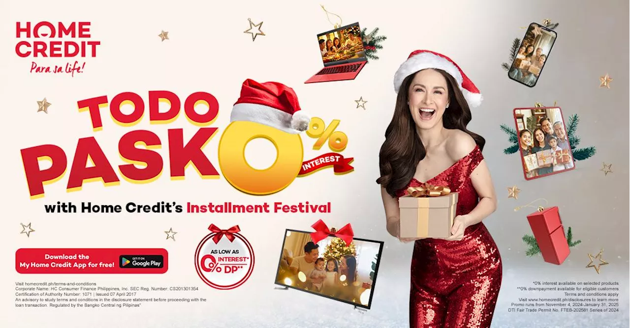 Itodo ang holiday shopping with Home Credit’s Todo Pasko deals