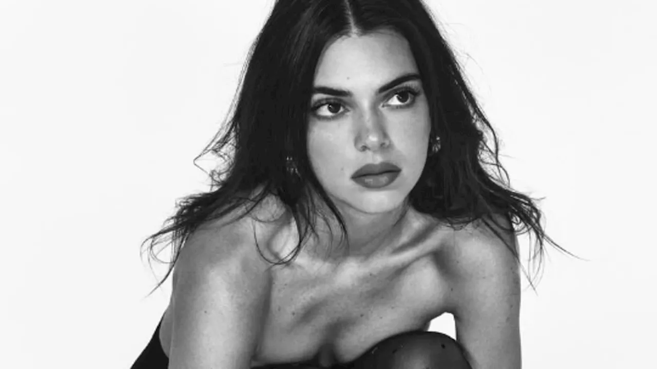 Kendall Jenner goes topless while putting her tiny 24in waistline on display for racy Italian brand