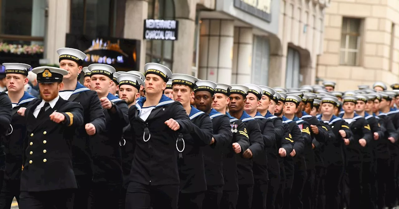 14 photos capture proud moment Royal Navy paraded through city