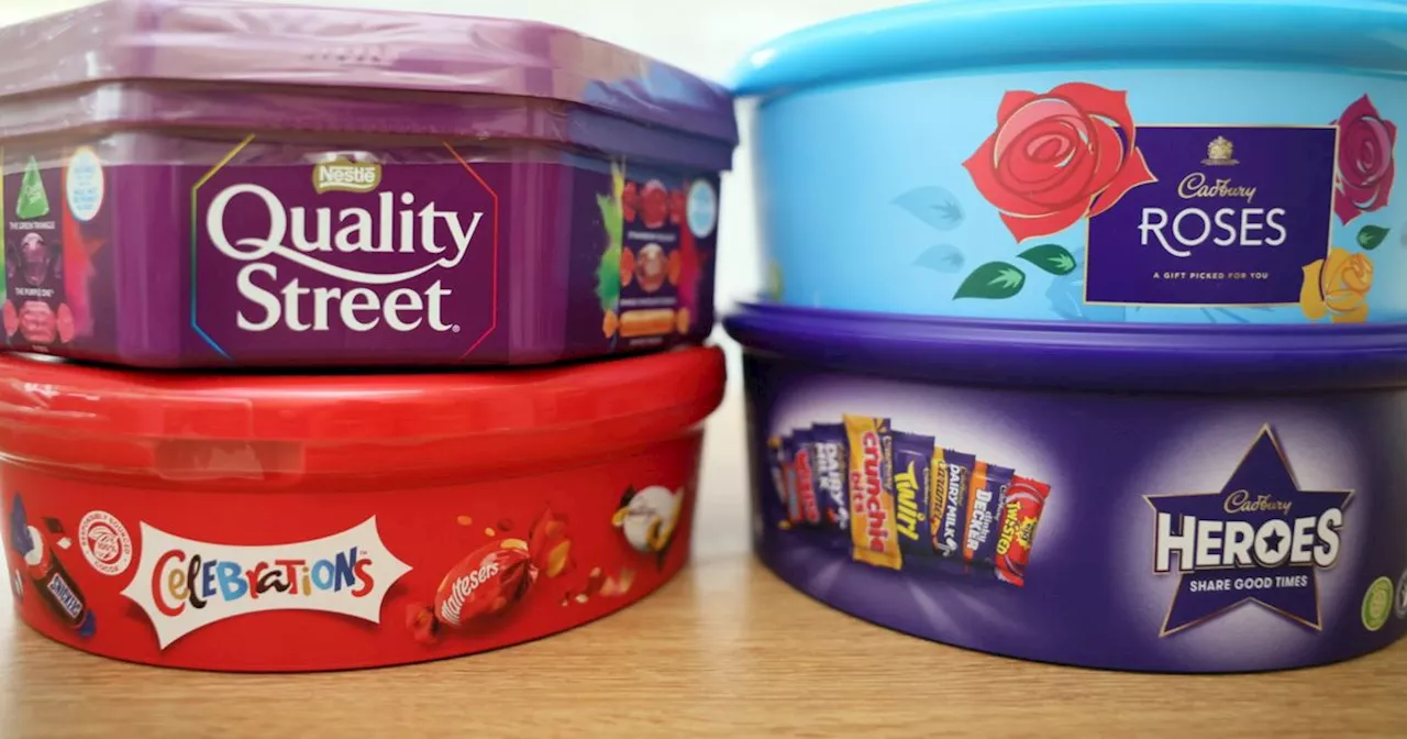 I counted how many chocolates are in Quality Street, Roses, Heroes and Celebrations