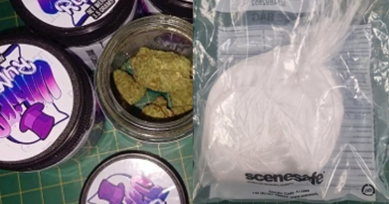 'White Runtz' and large block of white powder seized from suspected dealer