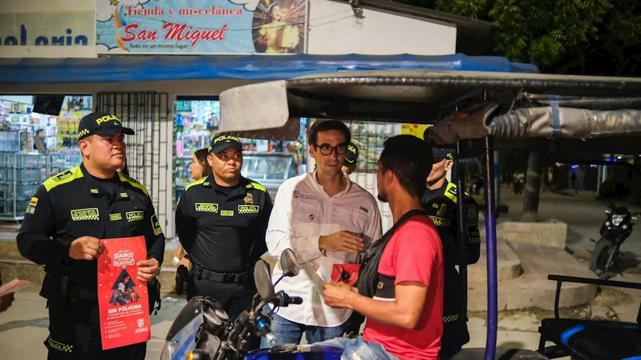 Con caravanas por el Atlántico, autoridades alertan sobre los peligros de la pólvora