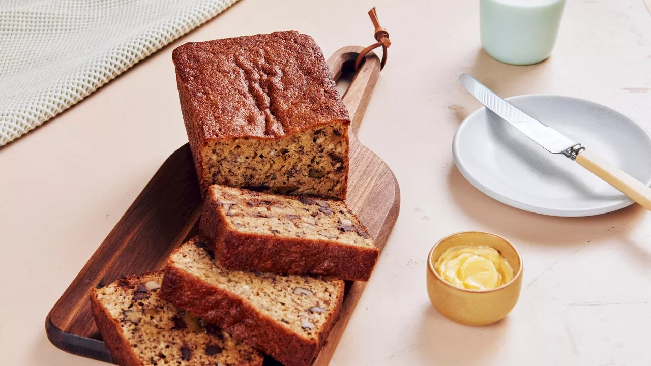 Chocolate Chip Banana Bread With Walnuts